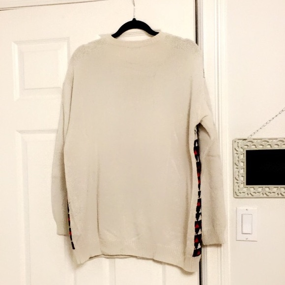Oversized White Festive Sweater - Picture 2 of 2